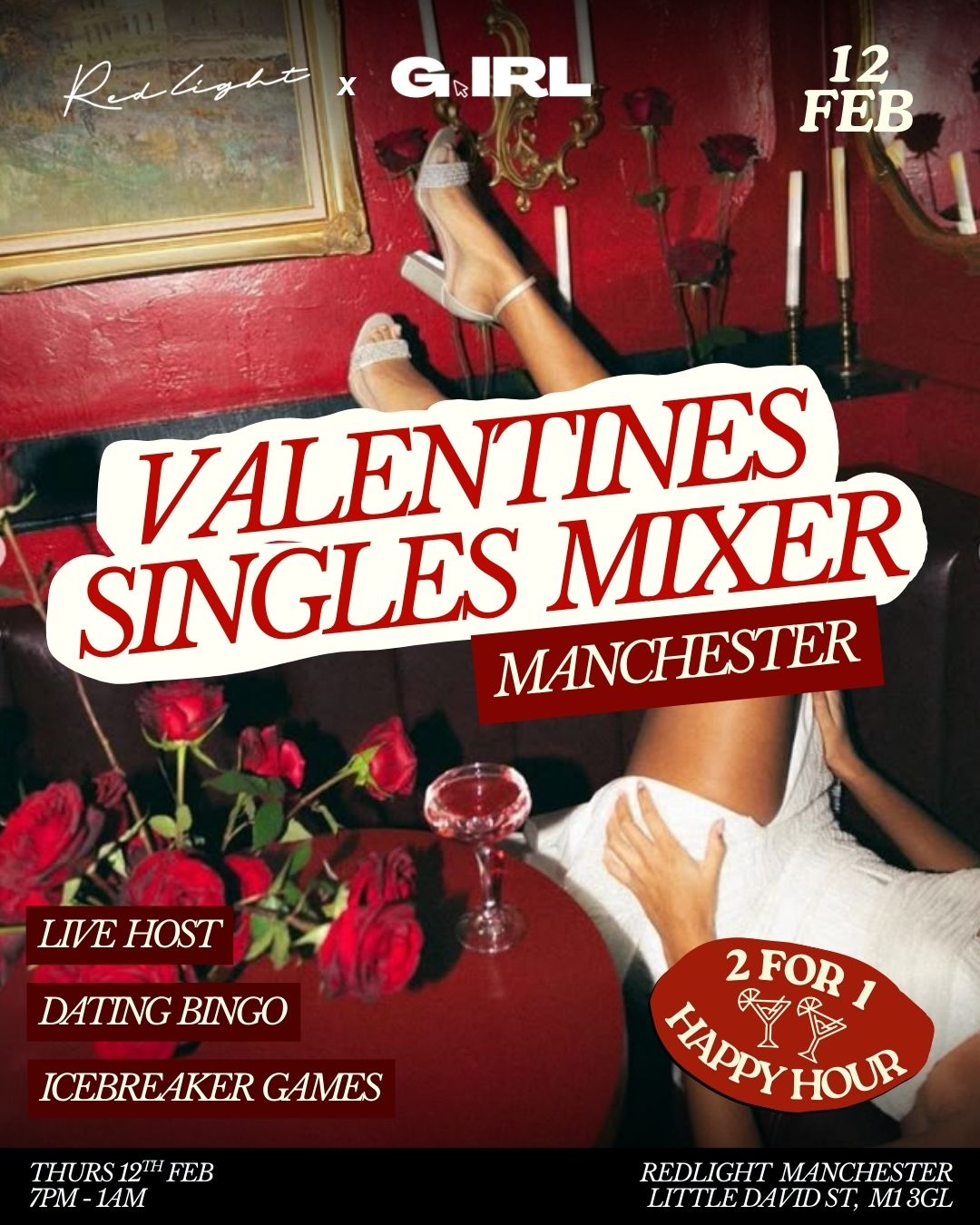 G.IRL Manchester Singles Mixer - Valentines